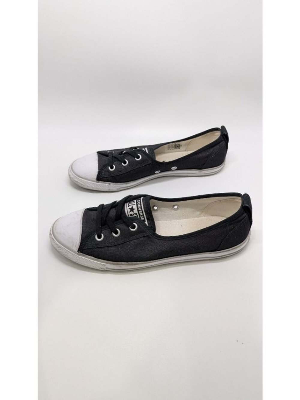 Converse All-Star Black Striped Ballet Lace Sneakers - Picture 4 of 8